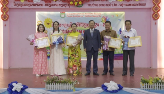 Nguyen Du bilingual school – a bridge of Vietnam – Laos friendship: Ambassador 